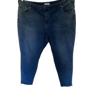 Lane Bryant Stretch Skinny Ankle Womens Jeans Sz 28 Comfort Distress Normcore